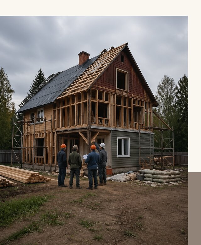 Реконструкция дачного дома в Тюмени под ключ с проектом