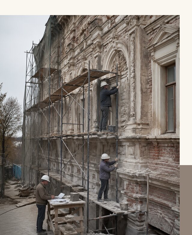Реставрация объектов культурного наследия под ключ в Тюмени