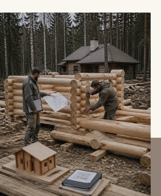 Проектирование и строительство домов из бревна в Тюмени